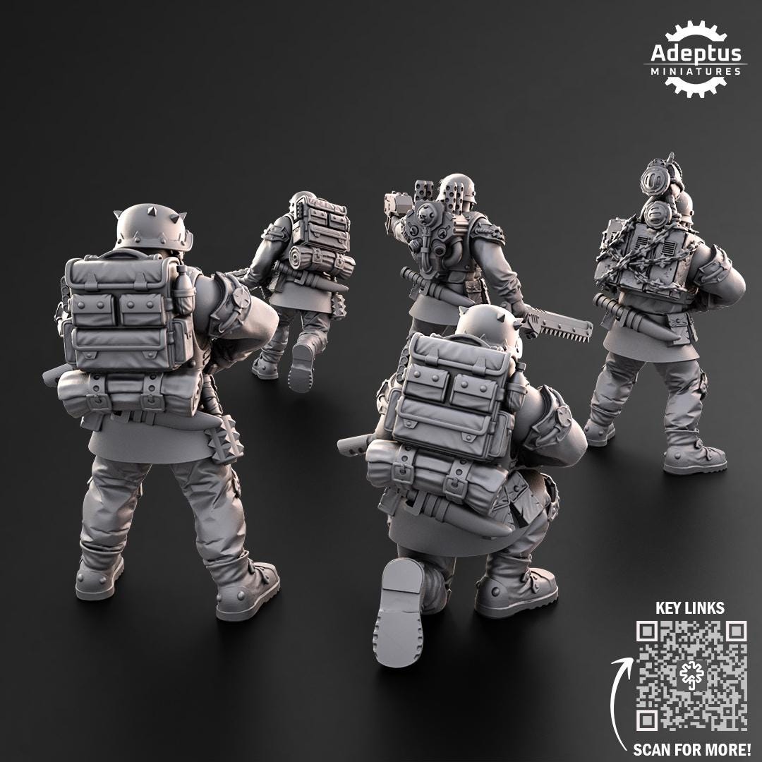 Adeptus Miniatures The Sons of Iron. Renegades and Heretics (Custom Order) - product image 5 of 6