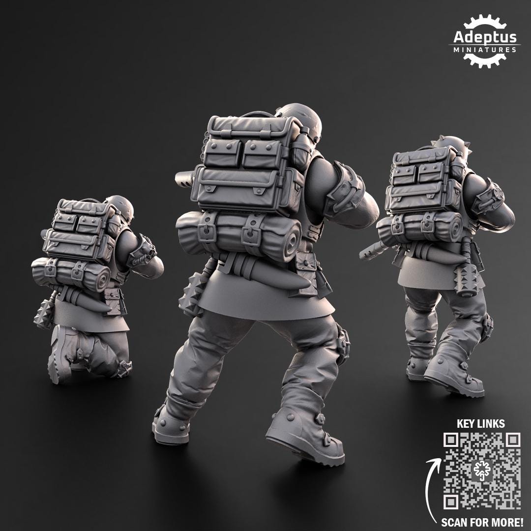 Adeptus Miniatures The Sons of Iron. Snipers Renegades and Heretics (Custom Order) - product image 2 of 6