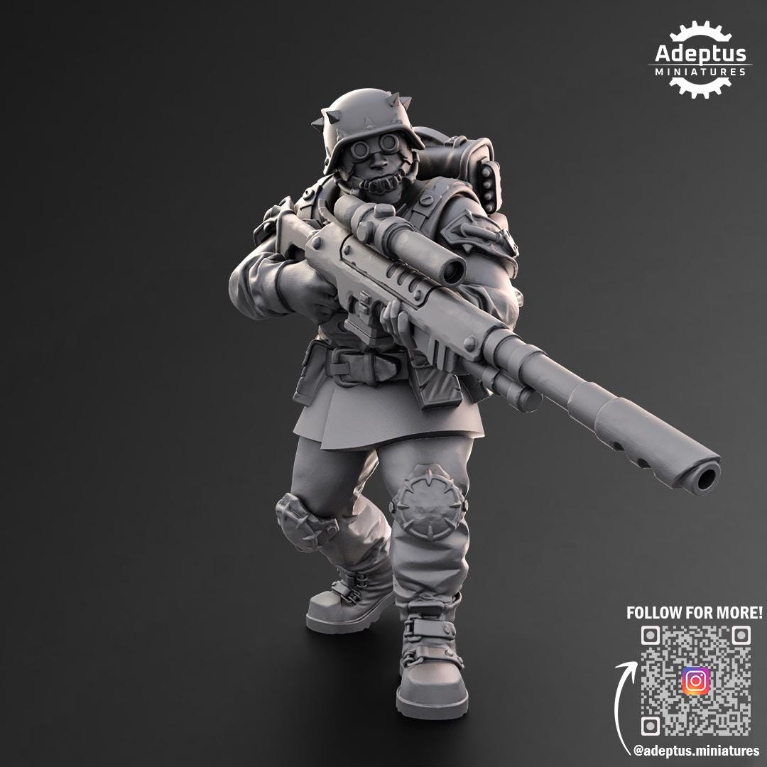 Adeptus Miniatures The Sons of Iron. Snipers Renegades and Heretics (Custom Order) - product image 3 of 6