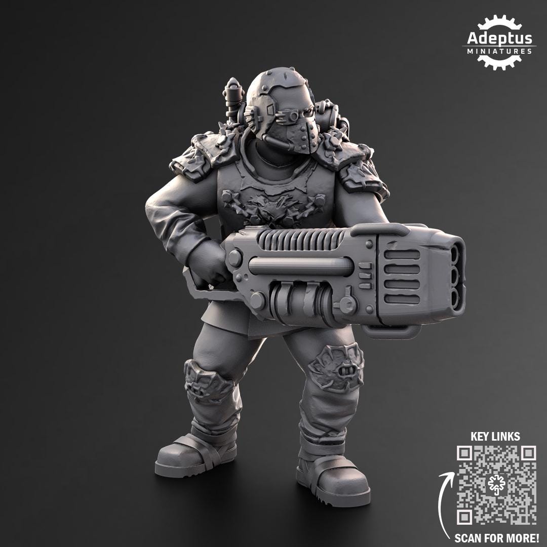 Adeptus Miniatures Dark Krocs. Special Weapons Renegades and Heretics (Custom Order) - product image 2 of 6