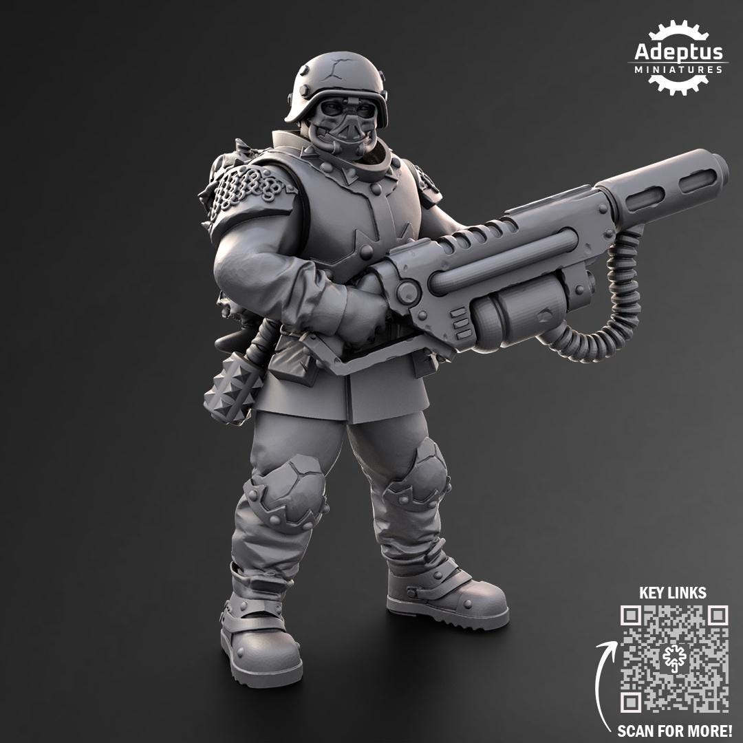 Adeptus Miniatures Varrox Regiment. Special Weapons Renegades and Heretics (Custom Order) - product image 5 of 6