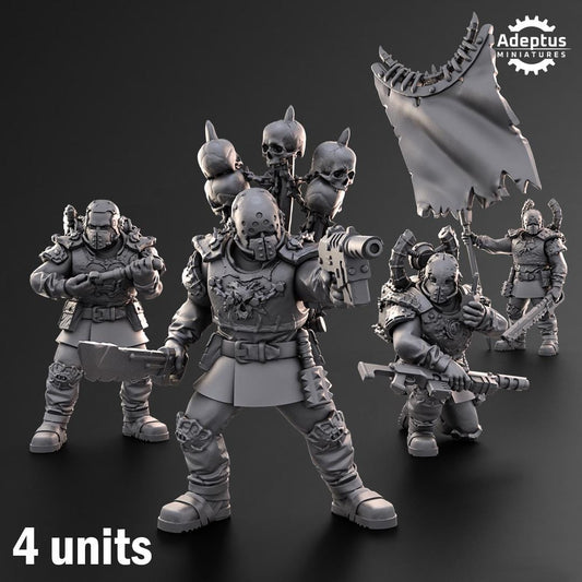 Adeptus Miniatures Dark Krocs. Command Squad Renegades and Heretics (Custom Order) - product image 1 of 8