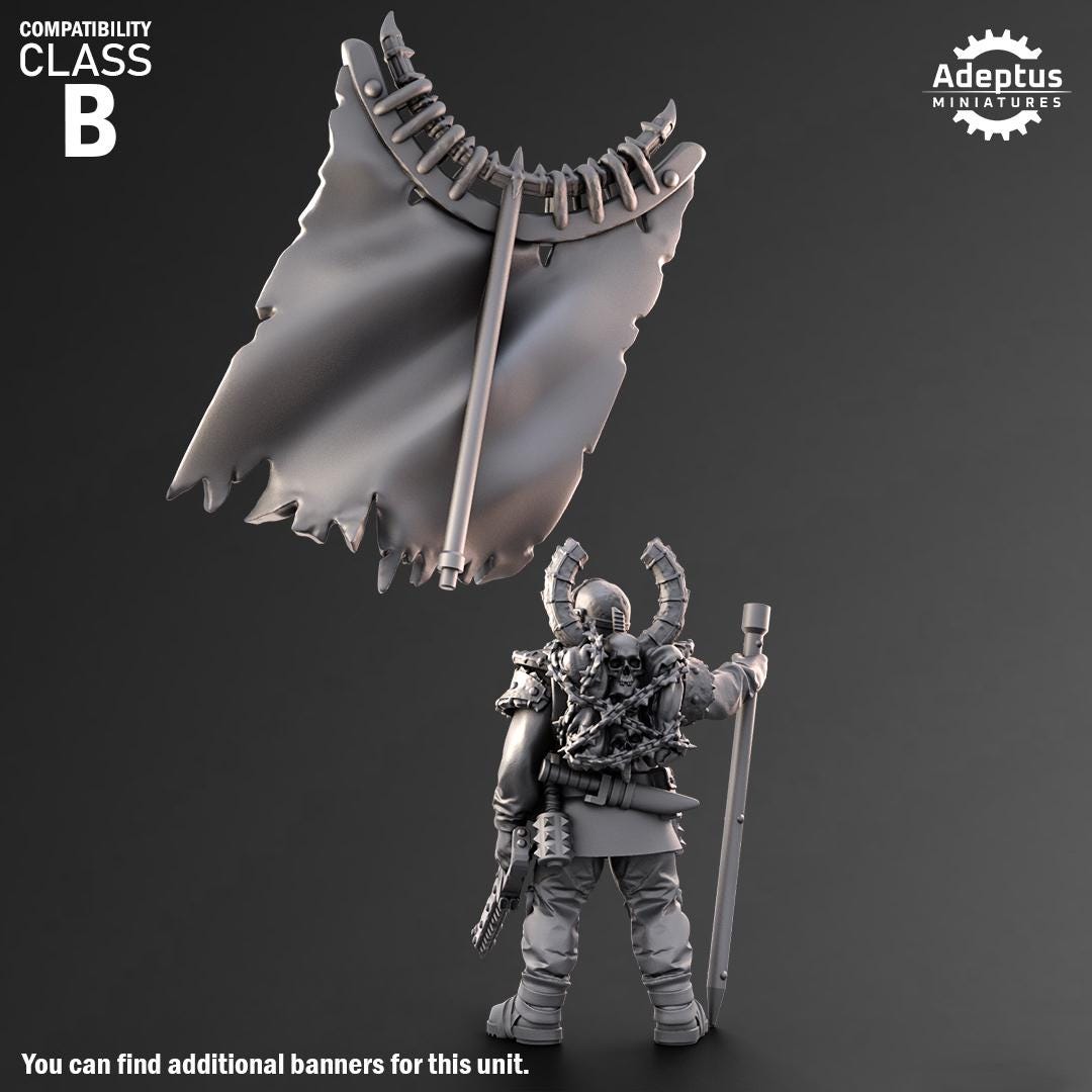 Adeptus Miniatures Dark Krocs. Command Squad Renegades and Heretics (Custom Order) - product image 3 of 8