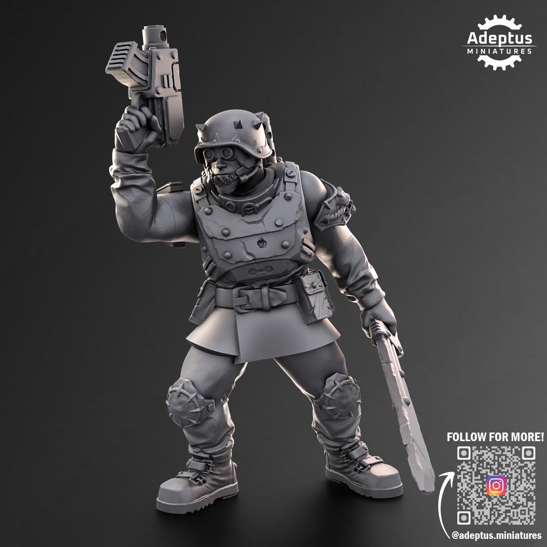 Adeptus Miniatures Sons of Iron. Command Squad Renegades and Heretics (Custom Order) - product image 6 of 8