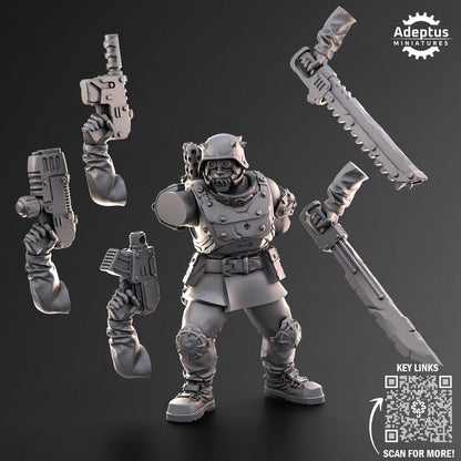 Adeptus Miniatures Sons of Iron. Command Squad Renegades and Heretics (Custom Order) - product image 7 of 8