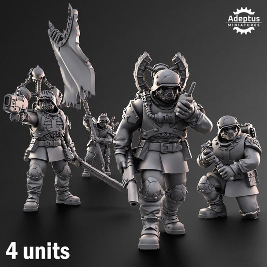 Adeptus Miniatures Varrox Regiment. Command Squad Renegades and Heretics (Custom Order) - product image 1 of 8