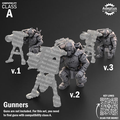 Adeptus Miniatures Dark Krocs. Renegades and Heretics Heavy Weapons Teams x3 (Custom Order) - product image 5 of 9