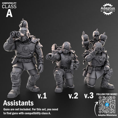 Adeptus Miniatures Dark Krocs. Renegades and Heretics Heavy Weapons Teams x3 (Custom Order) - product image 7 of 9