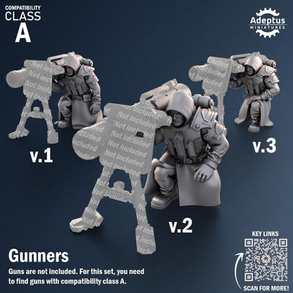 Adeptus Miniatures Janissaries Regiment Heavy Weapons Teams x3 (Custom Order) - product image 5 of 8