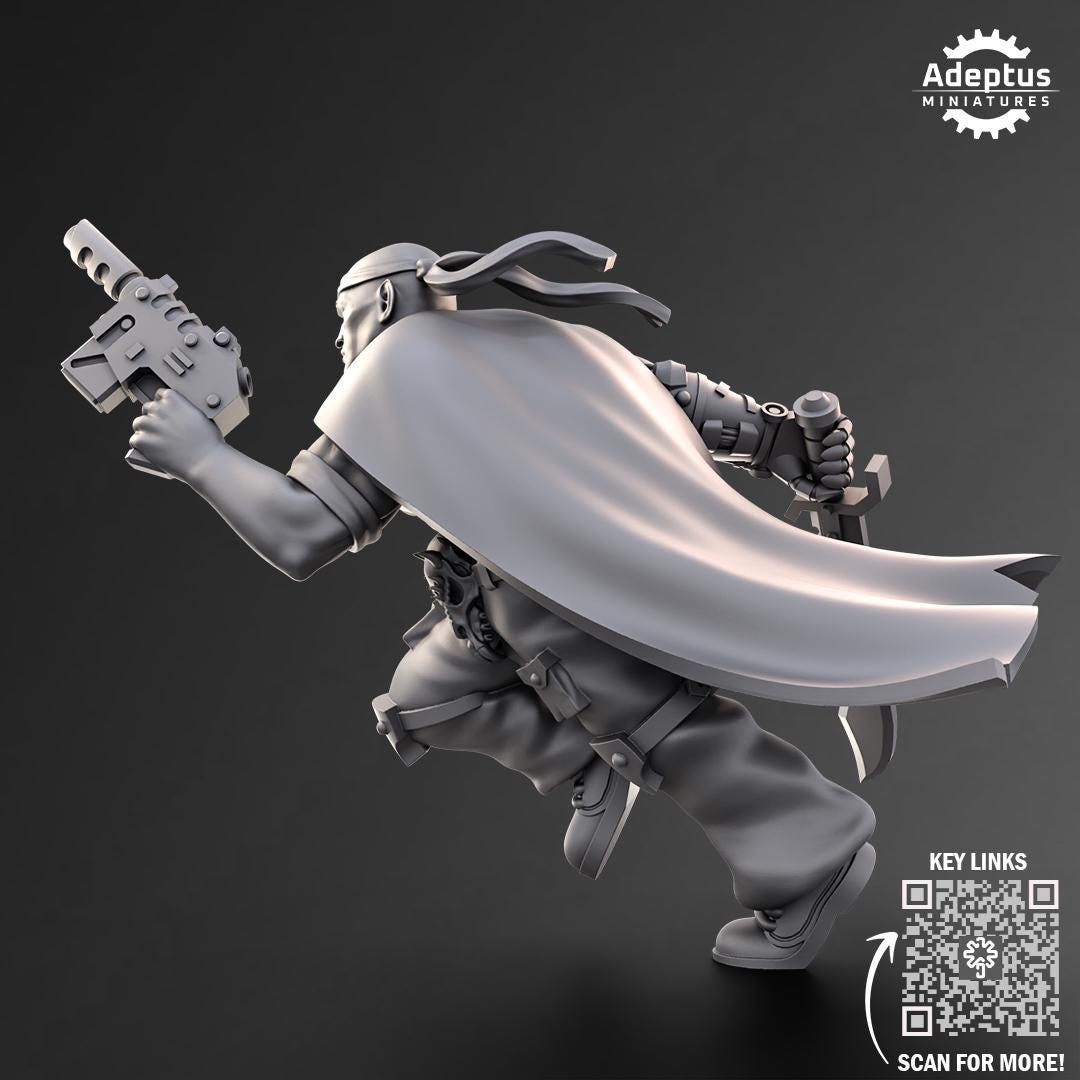 Adeptus Miniatures Commander Fang. Pose 2. Imperial Guard (Custom Order) - product image 2 of 3