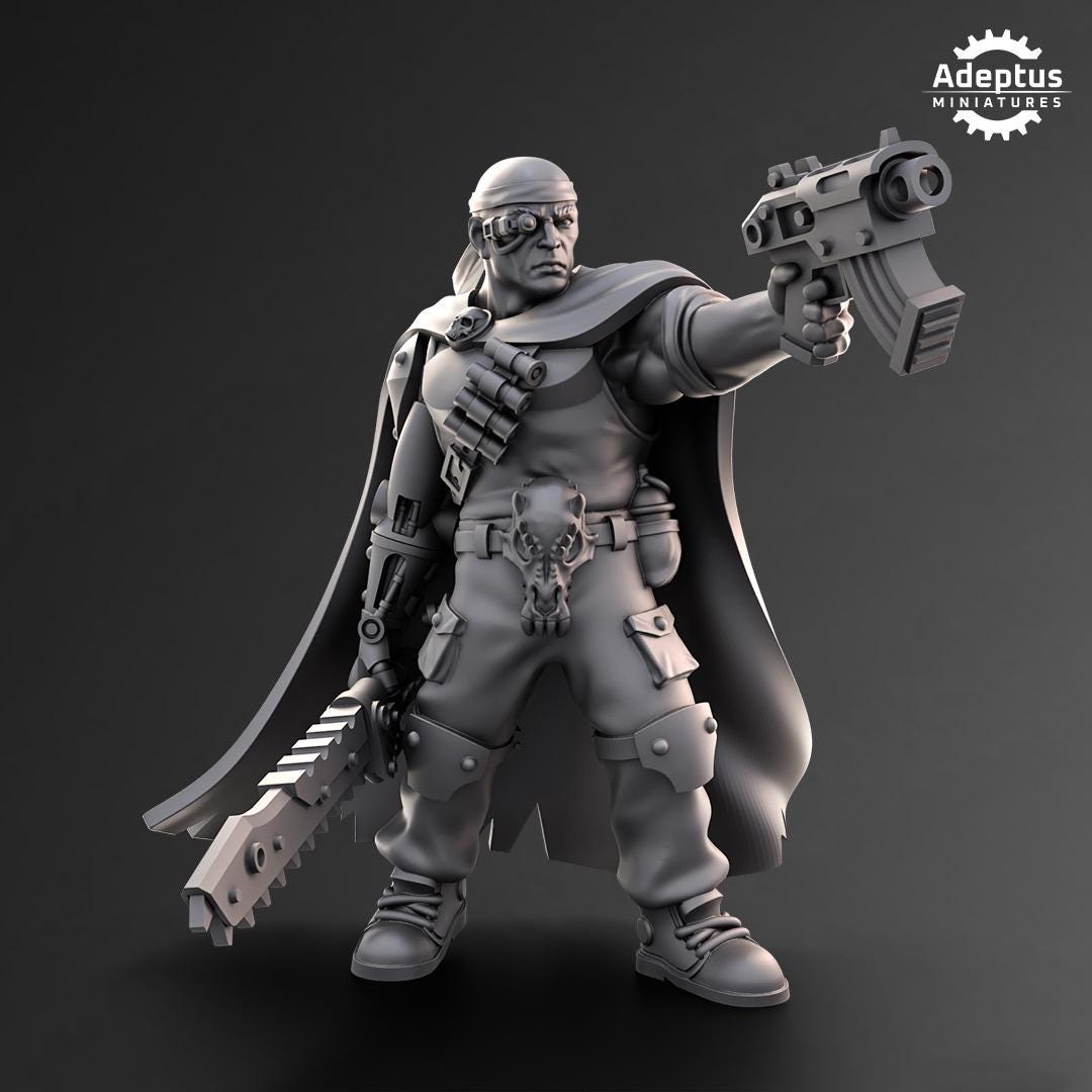 Adeptus Miniatures Commander Fang. Pose 1. Imperial Guard (Custom Order) - product image 1 of 4