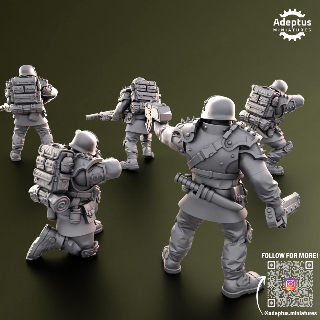Adeptus Miniatures Grimstone Legion Infantry Squad (Custom Order) - product image 3 of 6