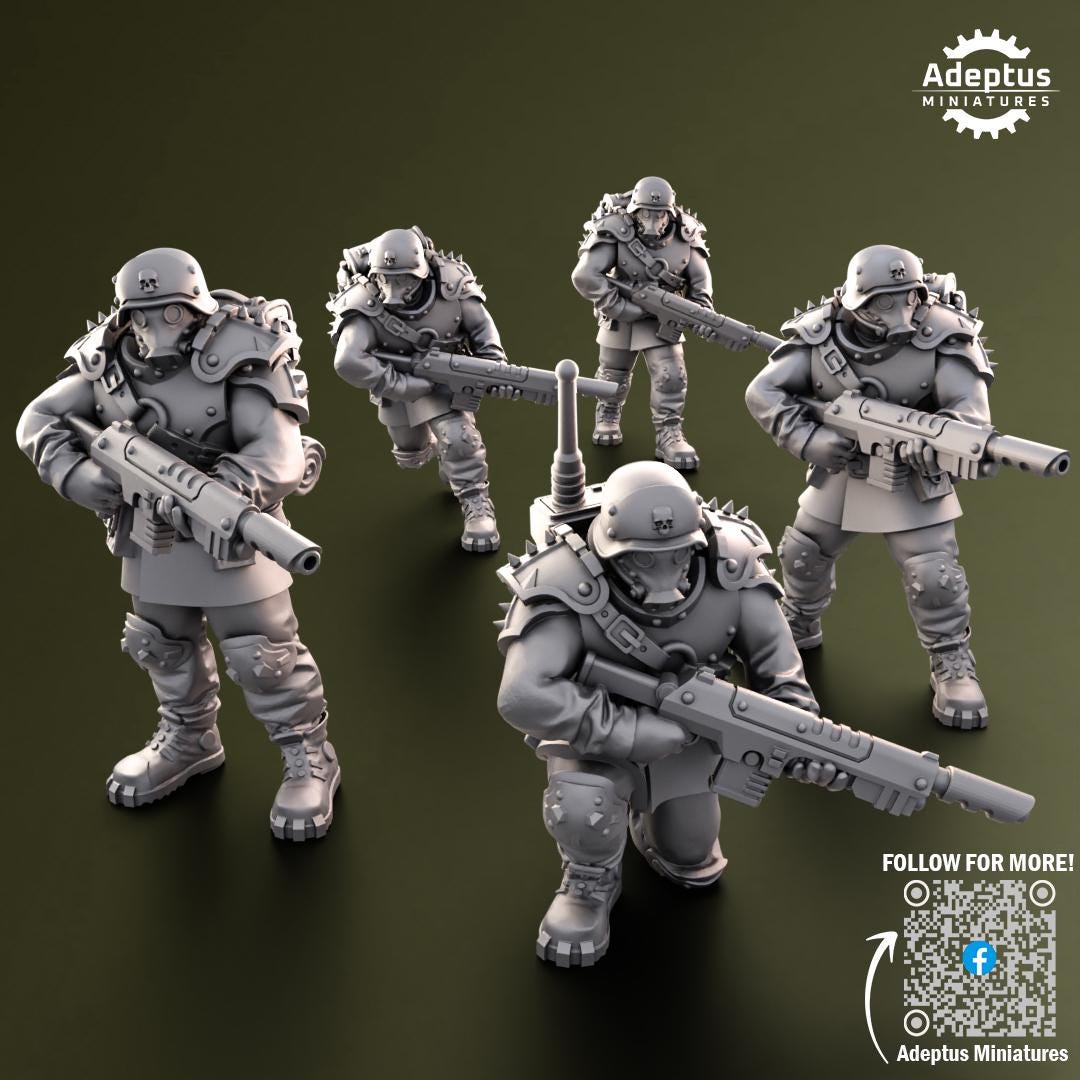 Adeptus Miniatures Grimstone Legion Infantry Squad (Custom Order) - product image 4 of 6