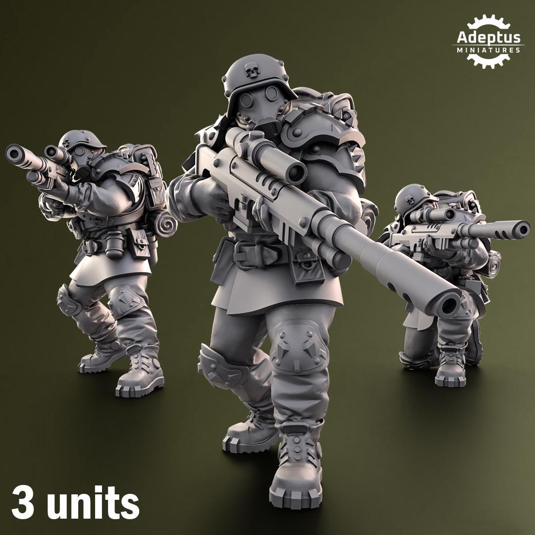 Adeptus Miniatures Grimstone Legion Snipers (Custom Order) - product image 1 of 5
