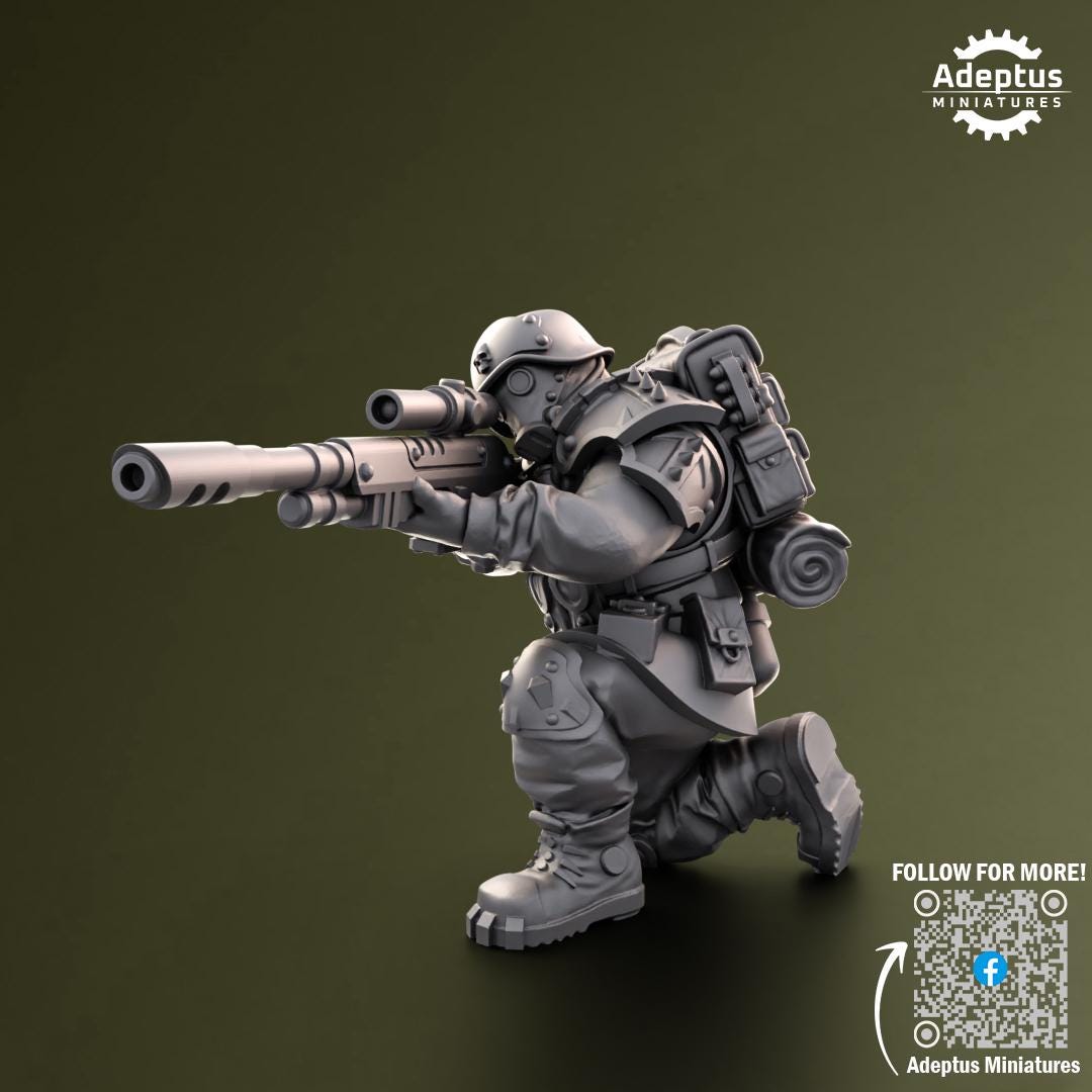 Adeptus Miniatures Grimstone Legion Snipers (Custom Order) - product image 4 of 5