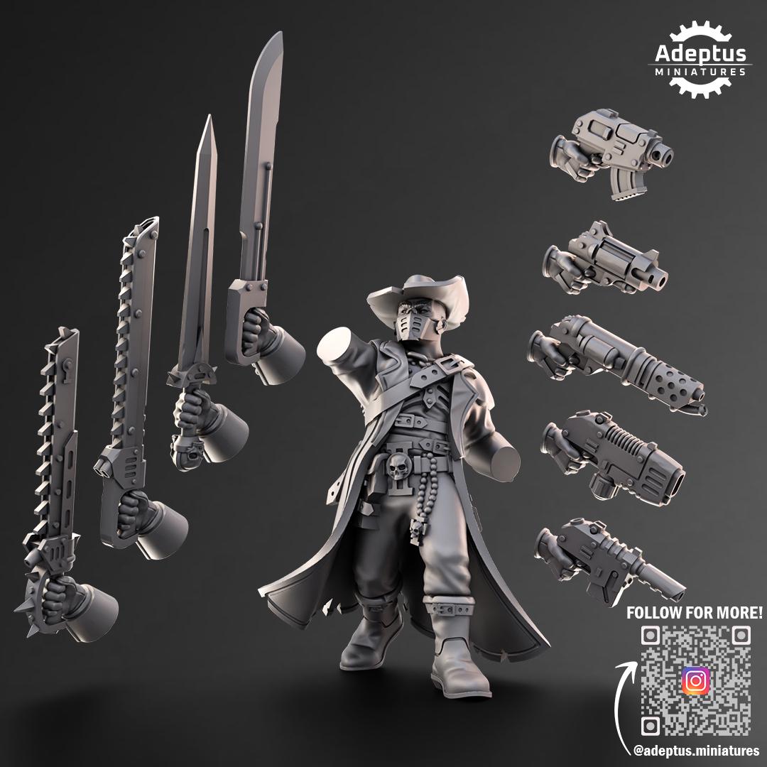 Adeptus Miniatures Inquisitor Ravena. Pose 2. Imperial Guard (Custom Order) - product image 3 of 3