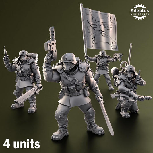 Adeptus Miniatures Grimstone Legion Command Squad (Custom Order) - product image 1 of 10