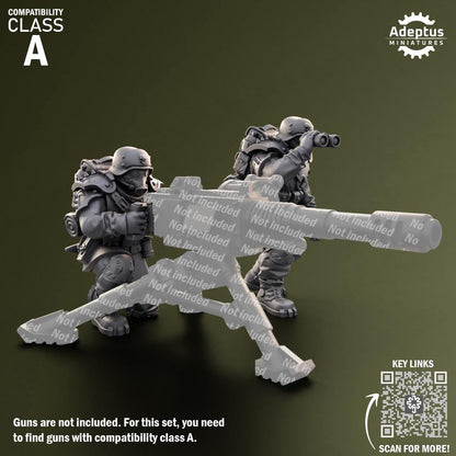 Adeptus Miniatures Grimstone Legion Heavy Weapons Teams x3 (Custom Order) - product image 2 of 8