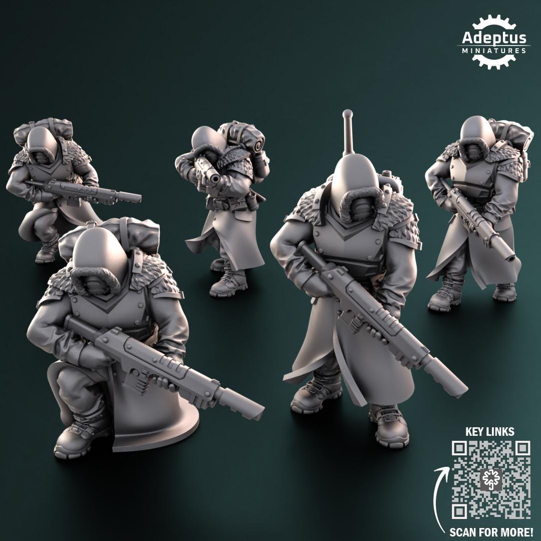 Adeptus Miniatures Frostguard Regiment Infantry Squad (Custom Order) - product image 5 of 7