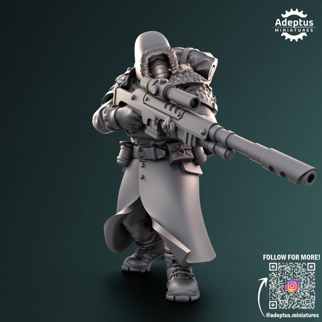 Adeptus Miniatures Frostguard Regiment Snipers (Custom Order) - product image 3 of 5
