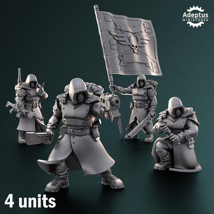 Adeptus Miniatures Frostguard Regiment Command Squad (Custom Order) - product image 1 of 10