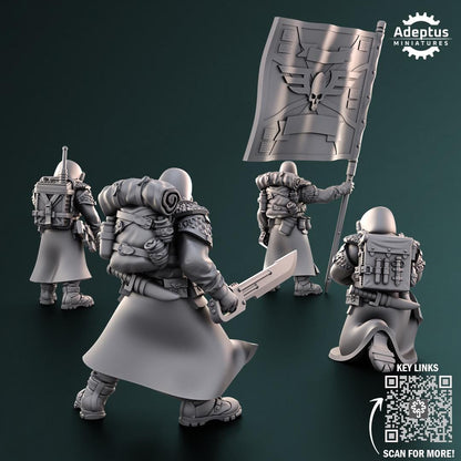 Adeptus Miniatures Frostguard Regiment Command Squad (Custom Order) - product image 2 of 10