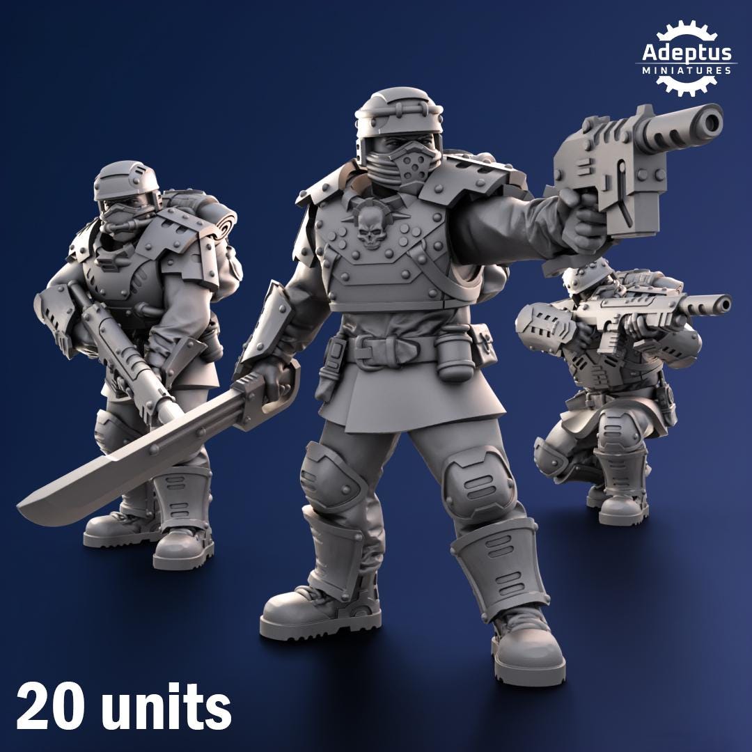 Adeptus Miniatures Steelstorm Regiment Infantry Squad (Custom Order) - product image 1 of 7