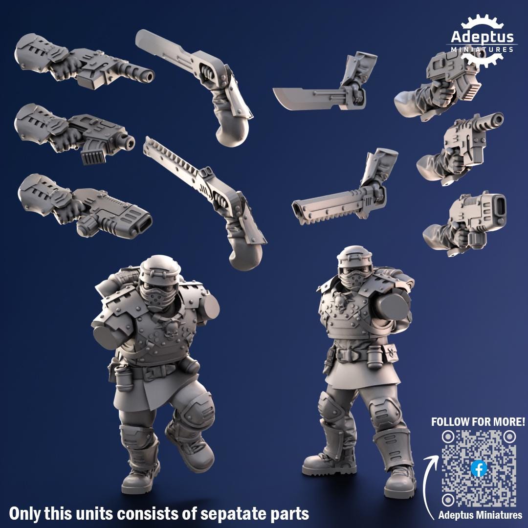 Adeptus Miniatures Steelstorm Regiment Infantry Squad (Custom Order) - product image 7 of 7