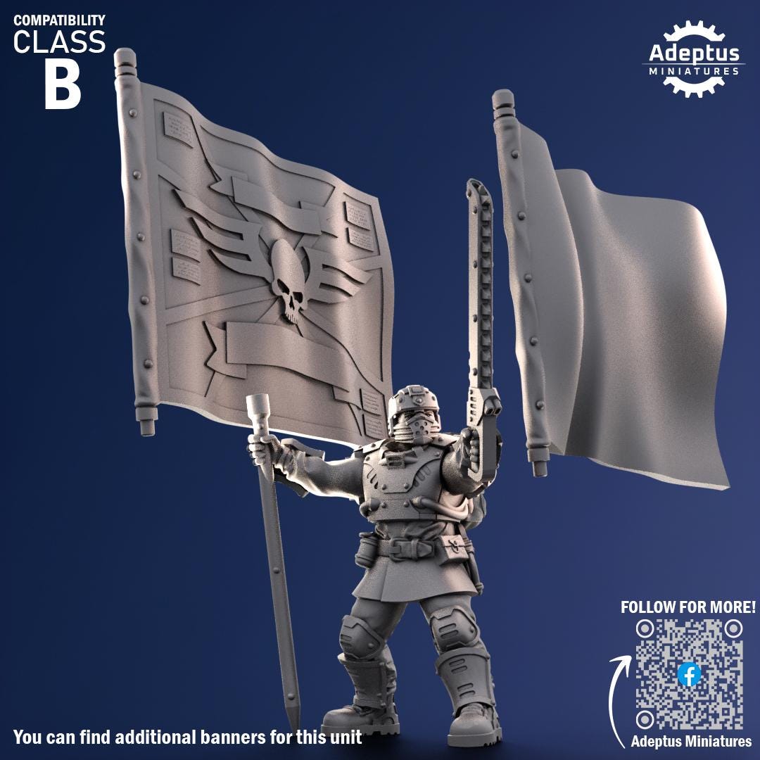 Adeptus Miniatures Steelstorm Regiment Command Squad (Custom Order) - product image 3 of 10