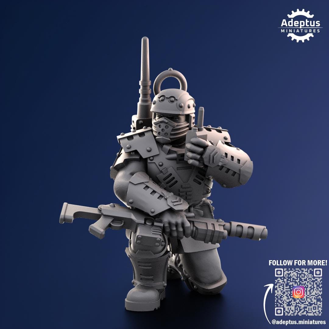 Adeptus Miniatures Steelstorm Regiment Command Squad (Custom Order) - product image 5 of 10