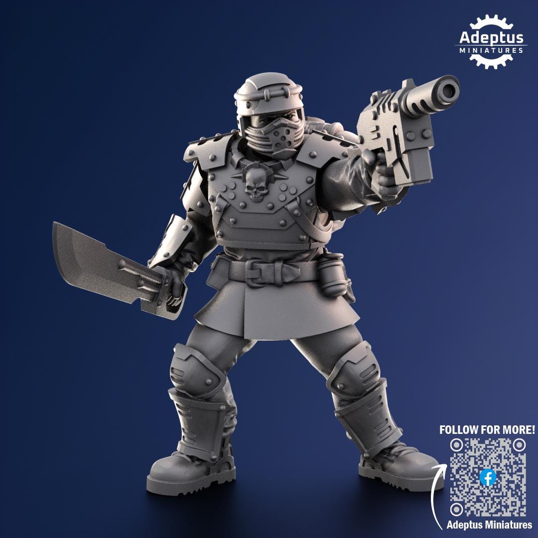 Adeptus Miniatures Steelstorm Regiment Command Squad (Custom Order) - product image 6 of 10