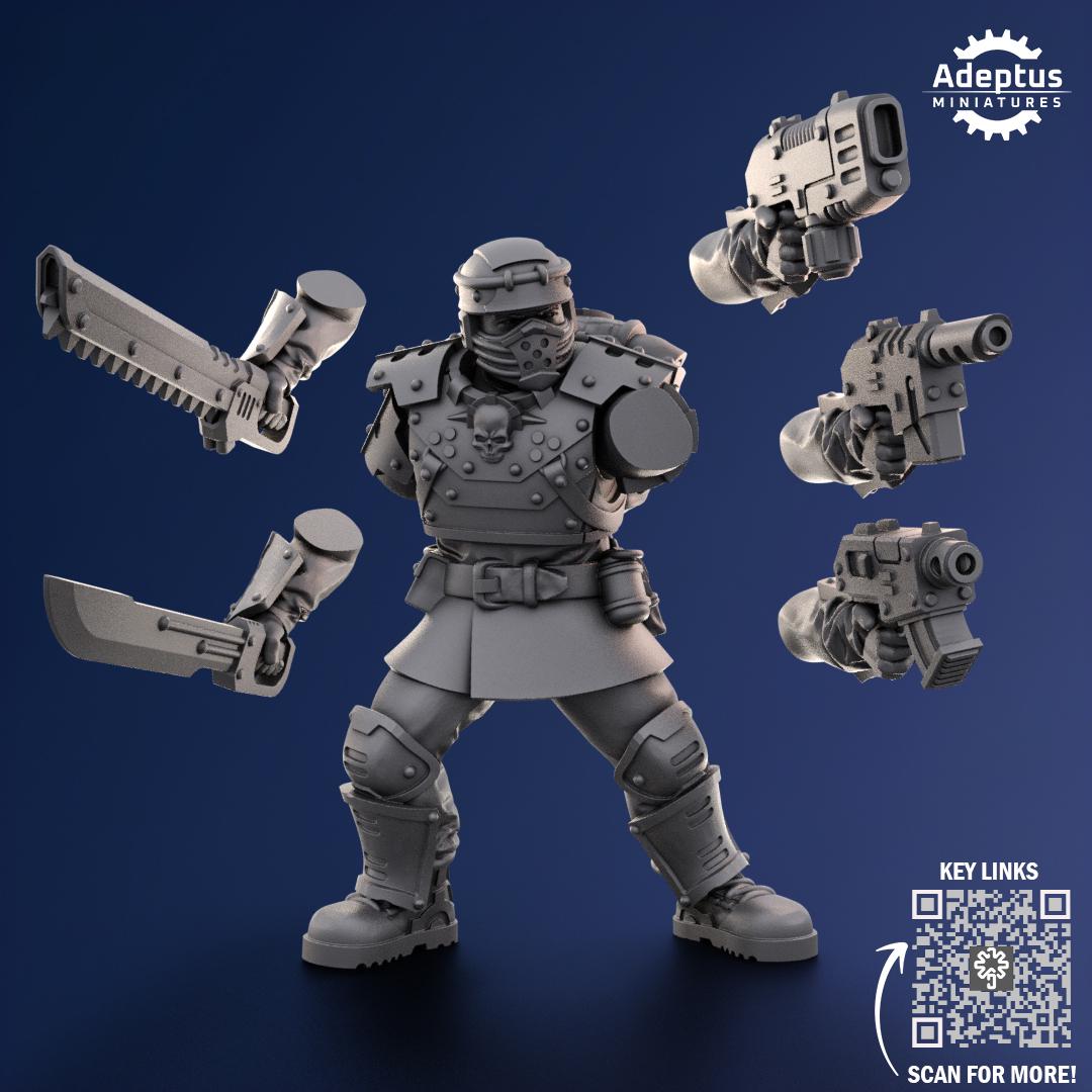 Adeptus Miniatures Steelstorm Regiment Command Squad (Custom Order) - product image 7 of 10
