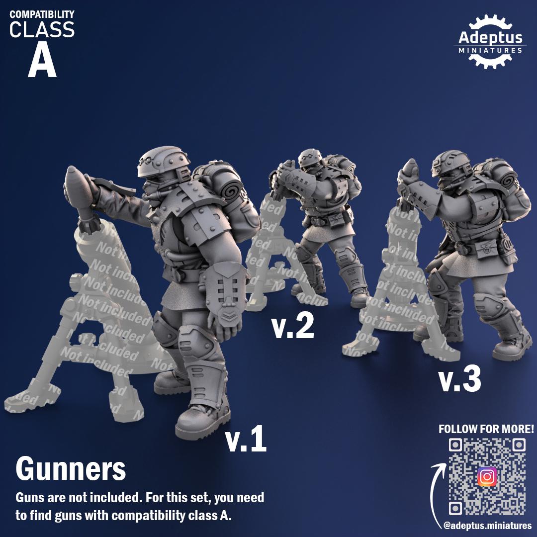 Adeptus Miniatures Steelstorm Regiment Heavy Weapons Teams x3 (Custom Order) - product image 6 of 8
