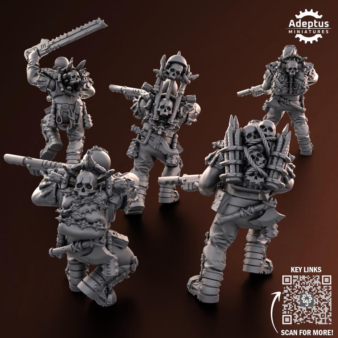 Adeptus Miniatures Shattered Legion. Renegades and Heretics Infantry Squad (Custom Order) - product image 5 of 10
