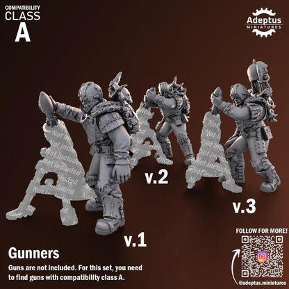 Adeptus Miniatures Shattered Legion. Renegades and Heretics Heavy Weapons Teams x3 (Custom Order) - product image 6 of 8