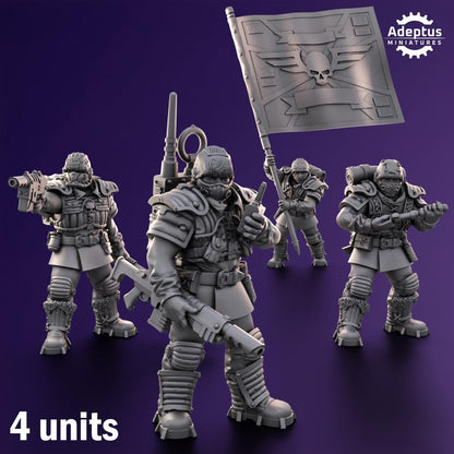 Adeptus Miniatures Stormworn Troops Command Squad (Custom Order) - product image 1 of 10