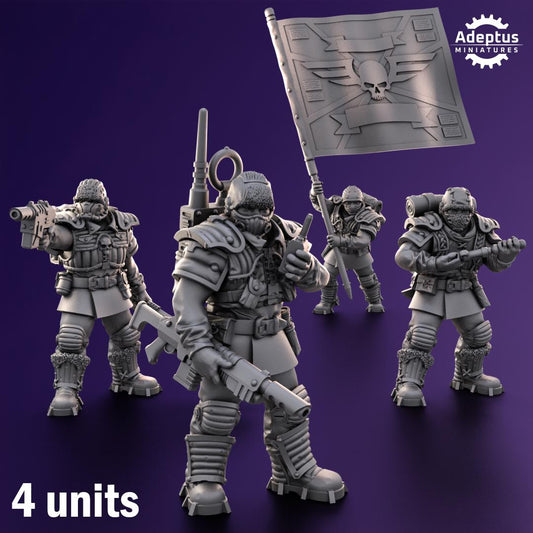 Adeptus Miniatures Stormworn Troops Command Squad (Custom Order) - product image 1 of 10