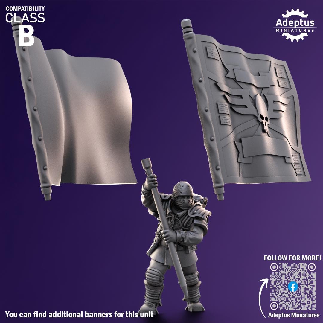 Adeptus Miniatures Stormworn Troops Command Squad (Custom Order) - product image 7 of 10