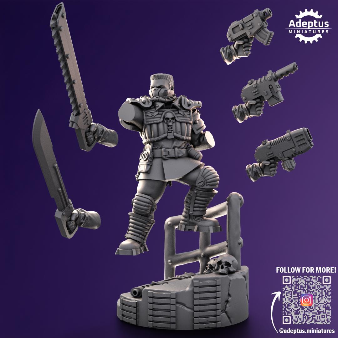 Adeptus Miniatures Stormworn Troops Command Squad (Custom Order) - product image 10 of 10