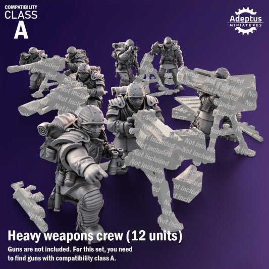 Adeptus Miniatures Stormworn Troops Heavy Weapons Teams x3 (Custom Order) - product image 1 of 8
