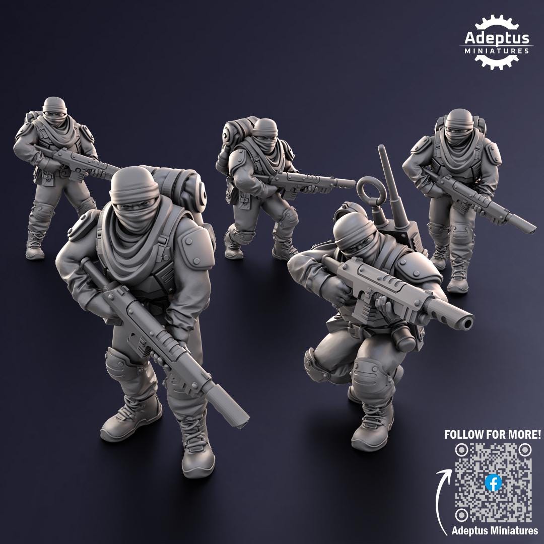 Adeptus Miniatures Sandshroud Battalion Infantry Squad (Custom Order) - product image 4 of 7