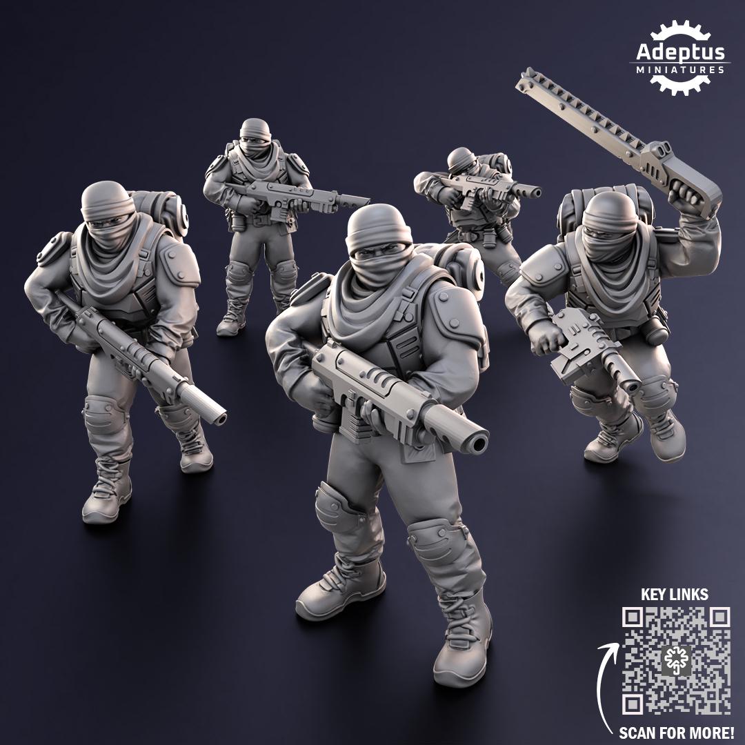 Adeptus Miniatures Sandshroud Battalion Infantry Squad (Custom Order) - product image 5 of 7
