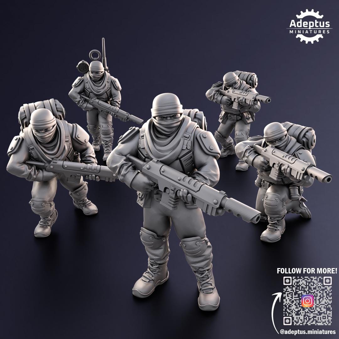 Adeptus Miniatures Sandshroud Battalion Infantry Squad (Custom Order) - product image 6 of 7
