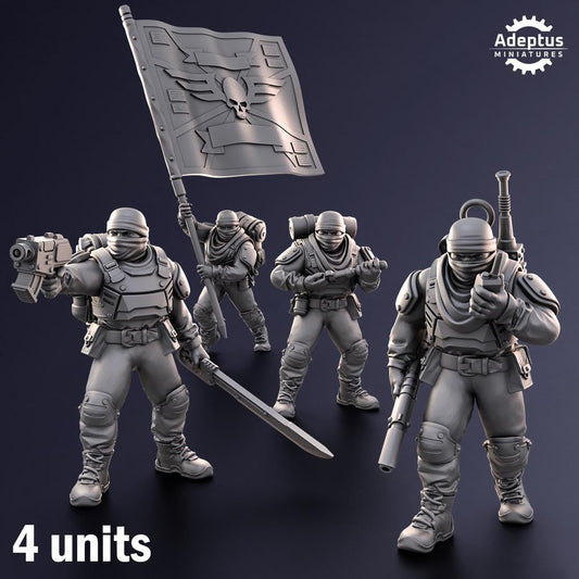 Adeptus Miniatures Sandshroud Battalion Command Squad (Custom Order) - product image 1 of 9