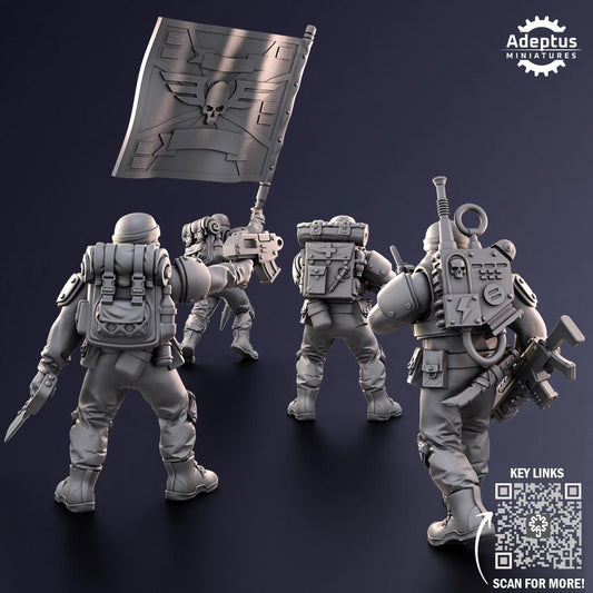 Adeptus Miniatures Sandshroud Battalion Command Squad (Custom Order) - product image 2 of 9