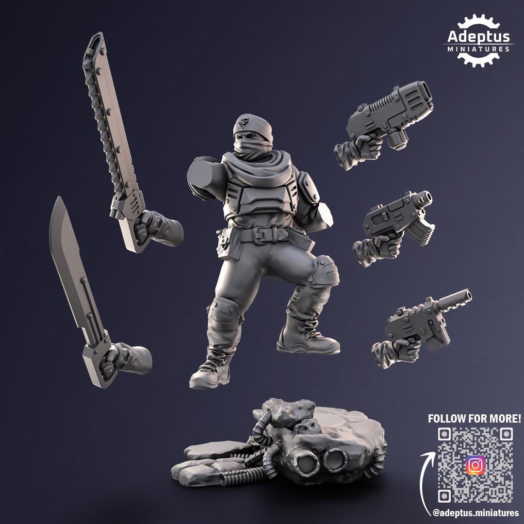 Adeptus Miniatures Sandshroud Battalion Command Squad (Custom Order) - product image 9 of 9