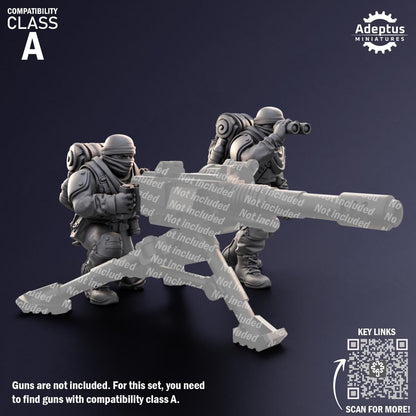 Adeptus Miniatures Sandshroud Battalion Heavy Weapons Teams x3 (Custom Order) - product image 2 of 8