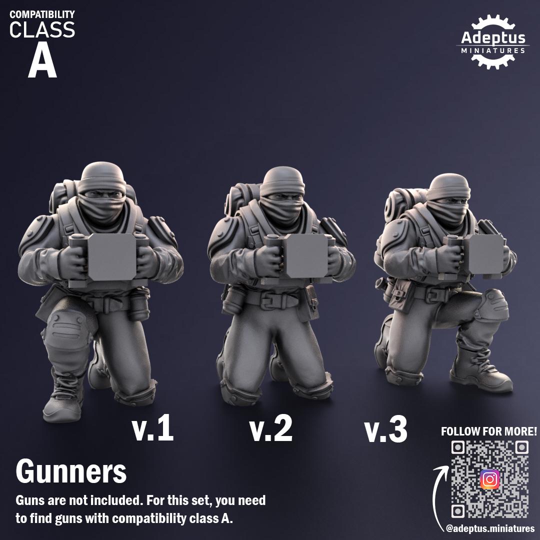 Adeptus Miniatures Sandshroud Battalion Heavy Weapons Teams x3 (Custom Order) - product image 3 of 8