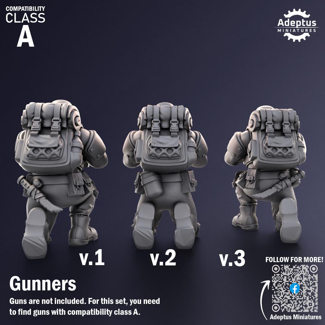 Adeptus Miniatures Sandshroud Battalion Heavy Weapons Teams x3 (Custom Order) - product image 4 of 8