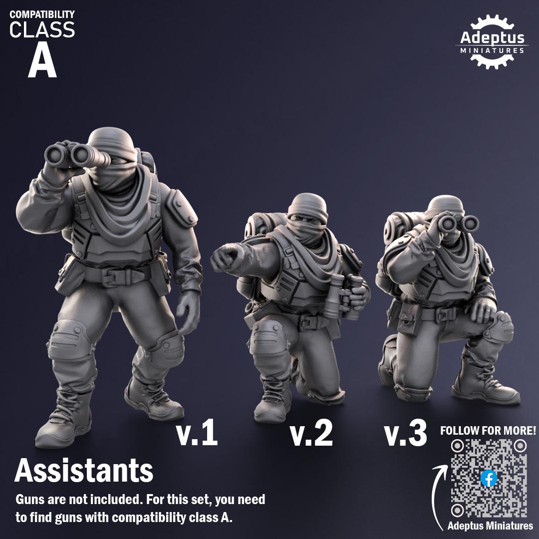 Adeptus Miniatures Sandshroud Battalion Heavy Weapons Teams x3 (Custom Order) - product image 7 of 8
